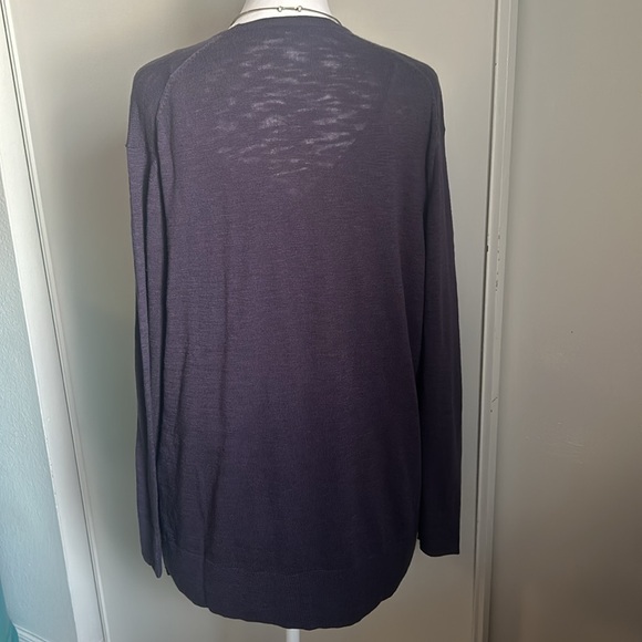 New Madewell Open Front Pocketed Lightweight Slub Cardigan - Picture 3 of 15